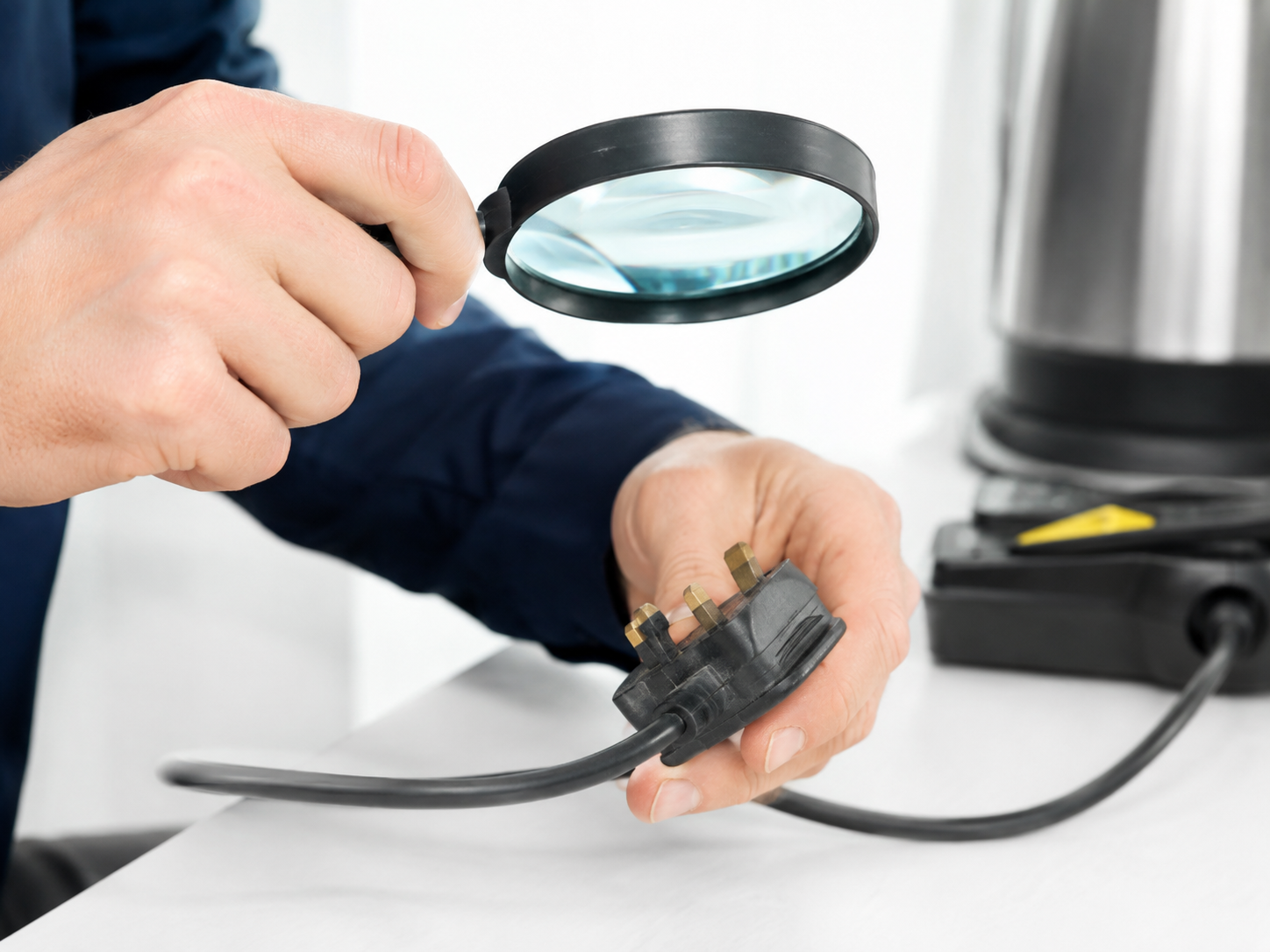 Visual inspection of a plug